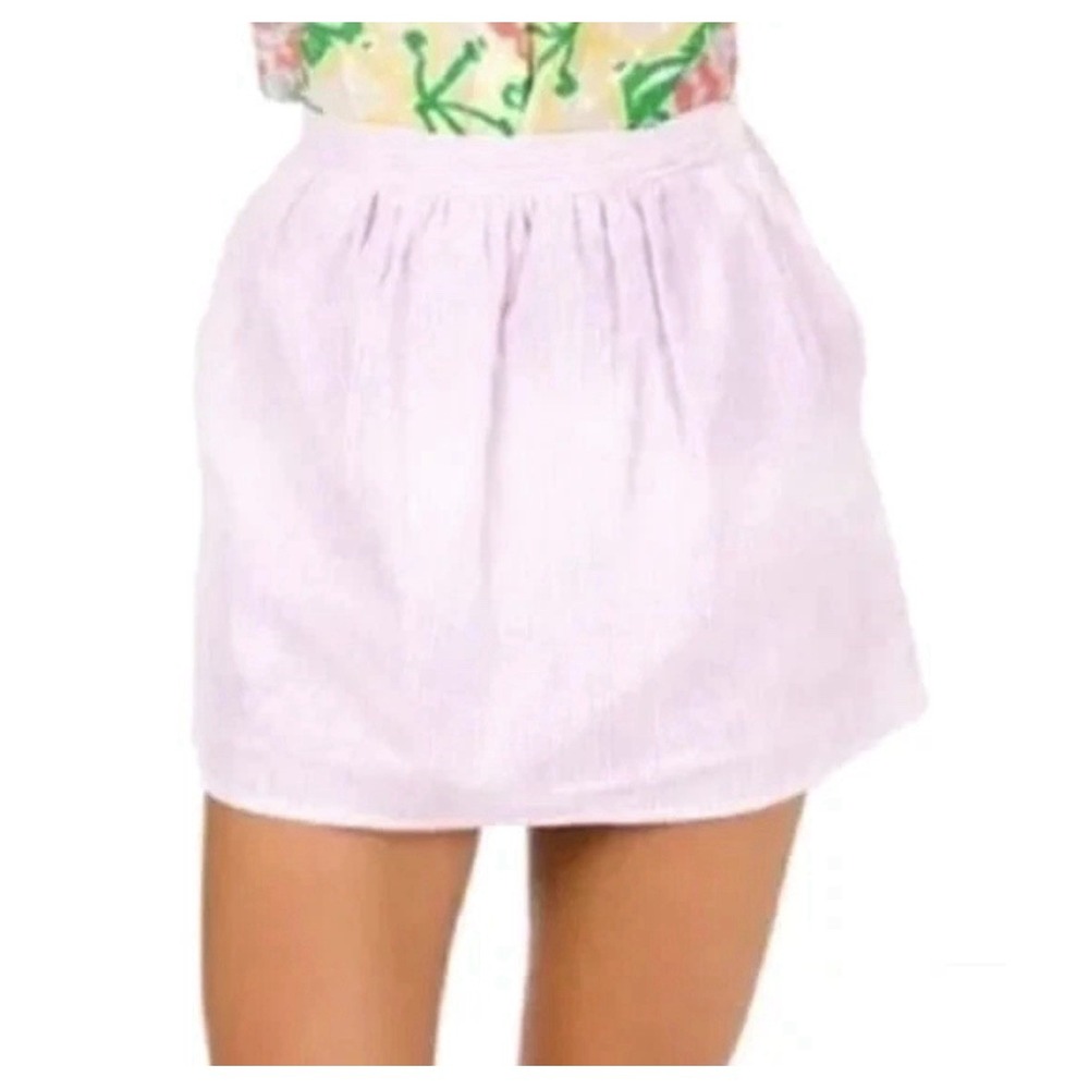 NWT‎ Lilly Pulitzer Mimosa Skirt Hotty Pink Lucky Seersucker size Small KD Y36